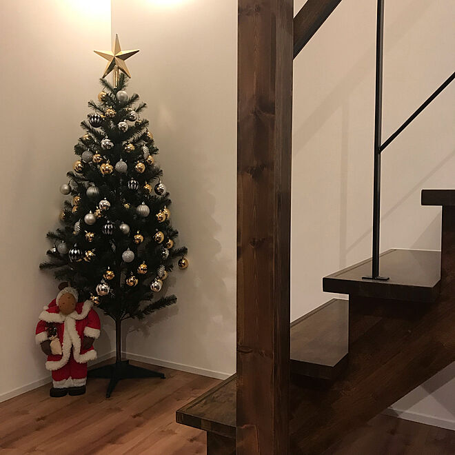 壁/天井/クリスマス/IKEA/リビング階段/吹き抜けのある家のインテリア実例 - 2018-11-17 18:22:30