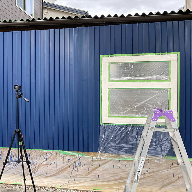 単管サイディング小屋