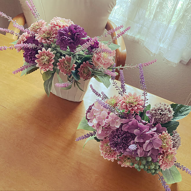 ダイソー 造花 仏壇の花 実家 机のインテリア実例 21 03 06 22 11 28 Roomclip ルームクリップ