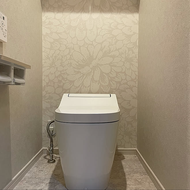 サンゲツ壁紙 壁紙 パナソニックホームズ アラウーノ バス トイレのインテリア実例 21 08 07 01 41 38 Roomclip ルームクリップ