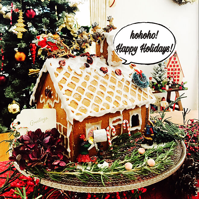 机/ikea テーブル/gingerbread house/Christmas/deck the hall...などのインテリア実例 - 2017-12-18 21:31:18