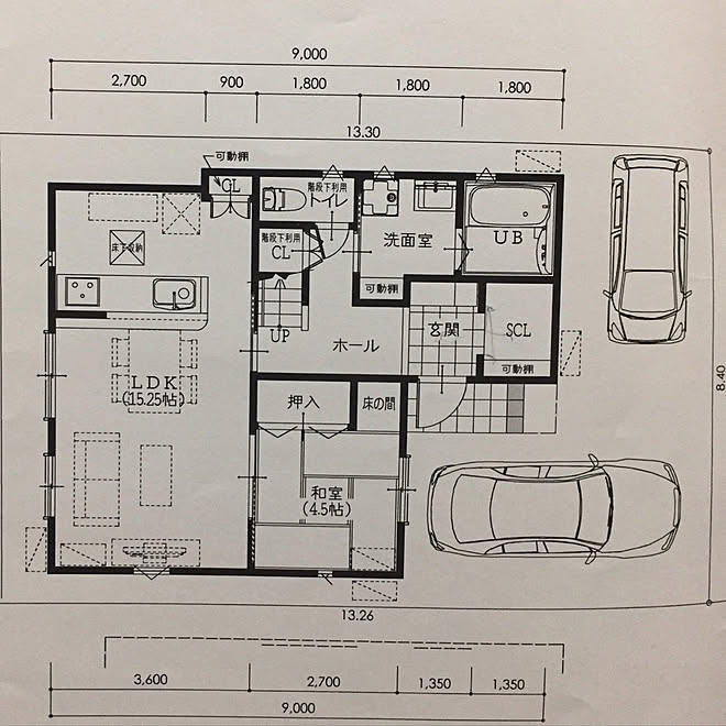 部屋全体/間取り図/4LDK/一戸建てのインテリア実例 - 2017-09-17 08:55:38