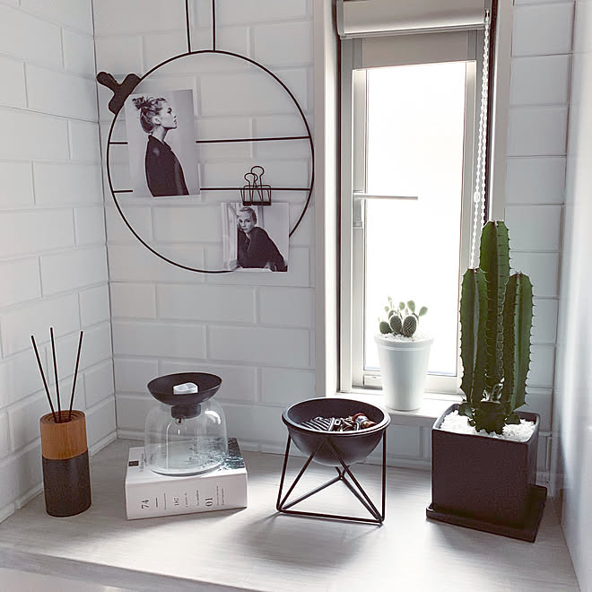 グリーンのある暮らし/IKEA/アロマディフューザー/Francfranc/クッションシート...などのインテリア実例 201904