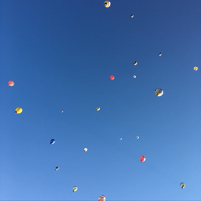 部屋全体/佐賀の風物詩/秋晴れのいいお天気☀︎/西の空/佐賀バルーンフェスタ2018のインテリア実例 - 2018-11-05 06:01:30