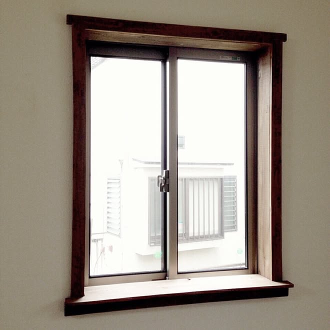 壁/天井/DIY/窓枠DIY/ハンドメイド/ナチュラル...などのインテリア実例 - 2015-06-14 23:23:28