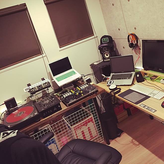 部屋全体/DJブース/DIY/DJ部屋/お部屋Remix...などのインテリア実例 - 2015-11-02 21:04:17