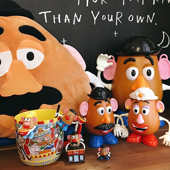 机 芋男 ミスターポテトヘッド トイストーリーのインテリア実例 17 02 12 10 22 46 Roomclip ルームクリップ