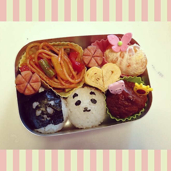 キッチン/おにぎり弁当♪/お弁当♡/お弁当完成♥︎/娘のお弁当♡...などのインテリア実例 - 2015-11-19 07:51:03