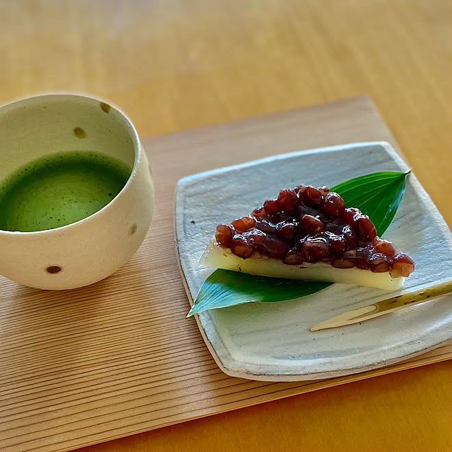 無病息災/厄除け/和菓子/水無月/吉野杉トレー...などのインテリア実例 - 2021-06-24 17:53:41