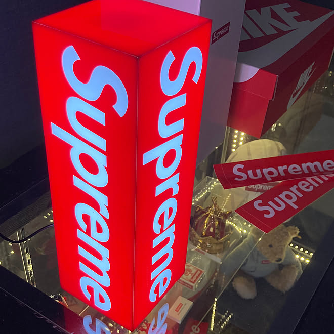 Supreme シュプリーム 照明 23AW  Box Logo Lamp ボックスロゴ ランプ レッド系【極上美品】その他