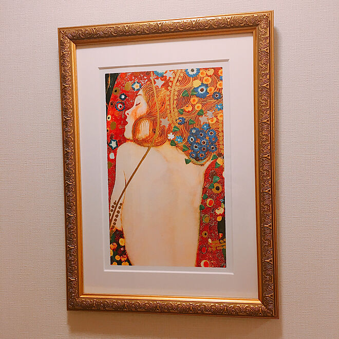 一人暮らし/壁/天井/Gustav Klimt/絵画のある生活のインテリア実例 - 2019-10-25 23:54:05