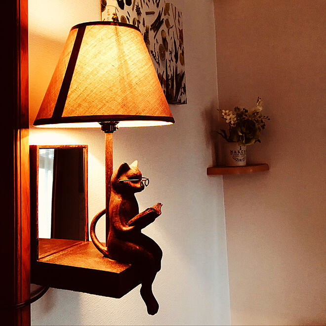 ネコが好き♥/間接照明♡/壁掛けスタンド/リビングのインテリア実例 - 2019-05-16 16:16:57