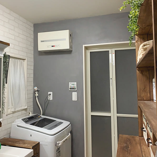レンガ風壁紙 棚diy ディアウォール棚 洗面所diy グレー好き などのインテリア実例 08 03 19 25 19 Roomclip ルームクリップ レンガ風壁紙 棚diy ディアウォール棚 洗面所diy グレー好き などのインテリア実例 08 03 19 25 19 Roomclip ルームクリップ