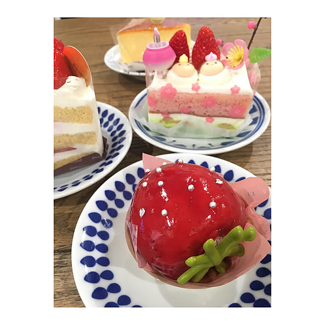 ひなまつりスイーツ/ひなまつり/ひな祭りケーキ/ひな祭り/机のインテリア実例 - 2019-03-05 08:07:30