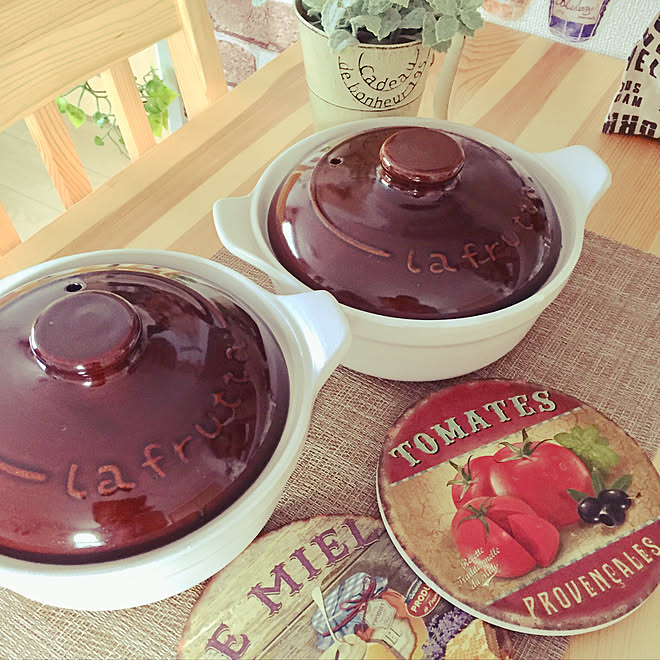 キッチン ダイソー土鍋 なべ敷き ダイソー 可愛い土鍋 などのインテリア実例 17 12 13 08 29 09 Roomclip ルームクリップ