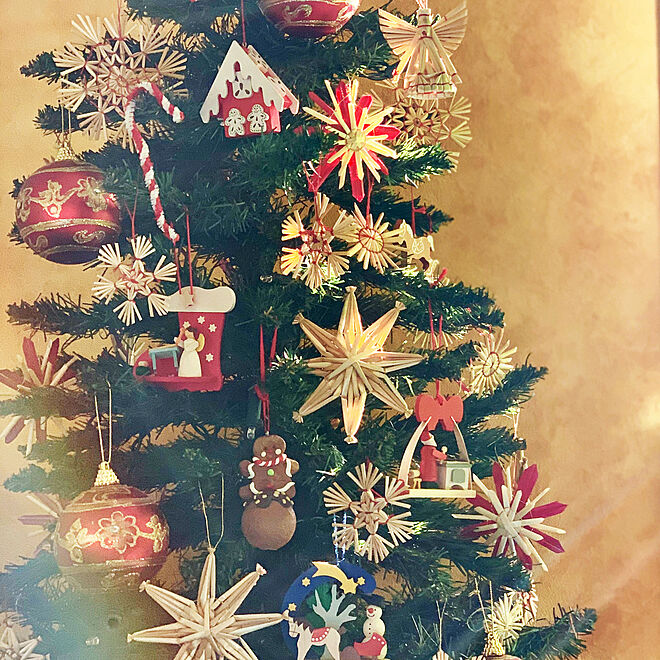 家族の思い出/クリスマスの過ごし方/木製オーナメント/クリスマスの飾り/クリスマスツリー...などのインテリア実例 - 2018-12-05 15:42:32