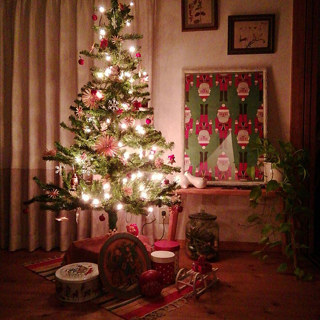 リビング/クリスマス/クリスマスツリー/ポスターのある部屋/観葉植物のある暮らし...などのインテリア実例 - 2020-12-18 00:26:00