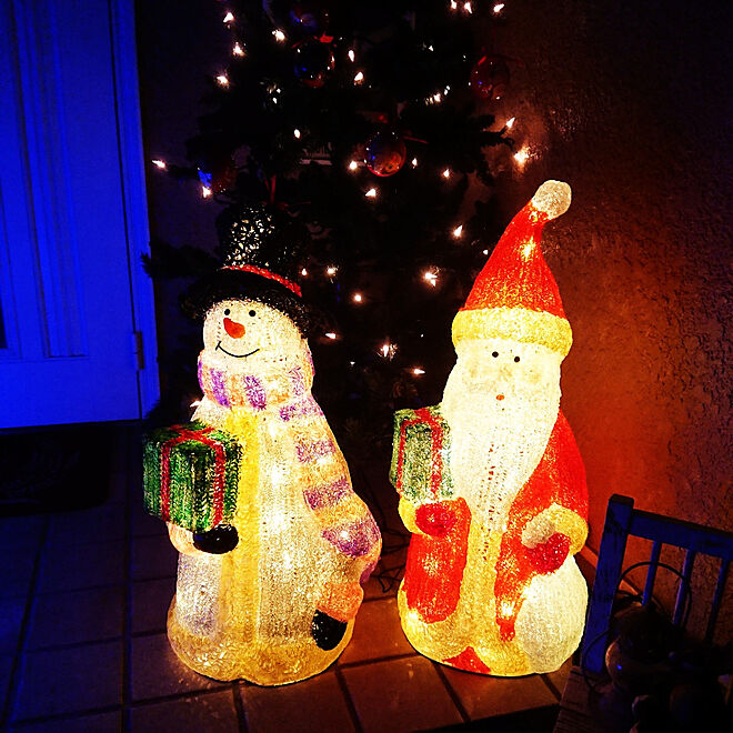 玄関/入り口/クリスマス/サンタクロース/snowmanのインテリア実例 - 2021-12-24 22:21:37