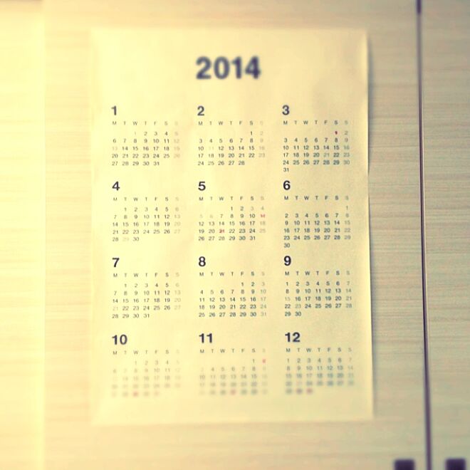 壁/天井/無印良品週間で買ったもの♡/カレンダー2014のインテリア実例 - 2014-02-01 13:31:32