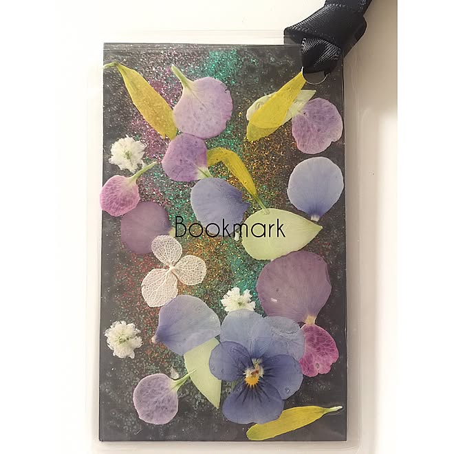 ラミネート 押し花 Bookmark しおり 手作り などのインテリア実例 16 12 25 15 23 15 Roomclip ルームクリップ