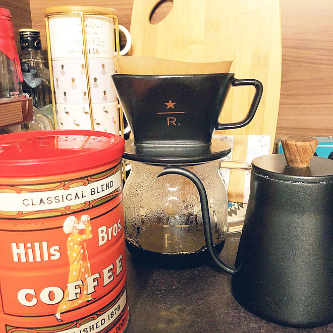 コーヒータイムを盛り上げる道具❤️/ヒルズコーヒー/コーヒードリッパー/コーヒー/スターバックスリザーブ...などのインテリア実例 - 2021-06-02 10:35:57