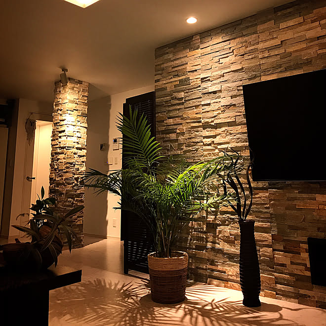 壁/天井/間接照明/壁掛けテレビ/リゾートホテル/アジアン雑貨...などの