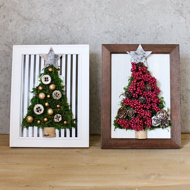 セリア ダイソー フォトフレーム ツリーフレーム フレームツリー などのインテリア実例 19 11 18 23 38 00 Roomclip ルームクリップ
