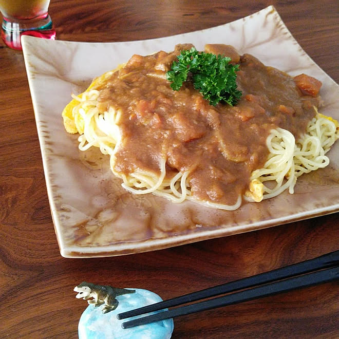 リビング/ランチ/レトルトカレー/焼きそば/食器...などのインテリア実例 - 2019-08-17 14:22:45