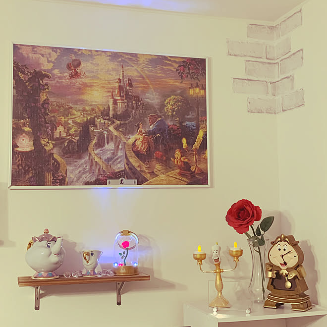 100均 Diy ディズニーランド ディズニーストア リビングのインテリア実例 05 05 17 16 31 Roomclip ルームクリップ