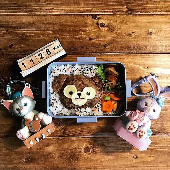 ダッフィーフレンズ/ダッフィー/キャラ弁/娘弁当/フォロワー様2000人感謝です♡...などのインテリア実例 - 2018-11-28 07:36:54