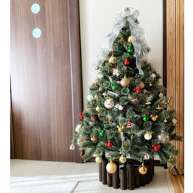 お家で楽しく♪*ﾟ/リビング/ニコアンドクリスマスツリー/ニトリオーナメント/クリスマスツリー...などのインテリア実例 - 2020-11-24 18:52:36