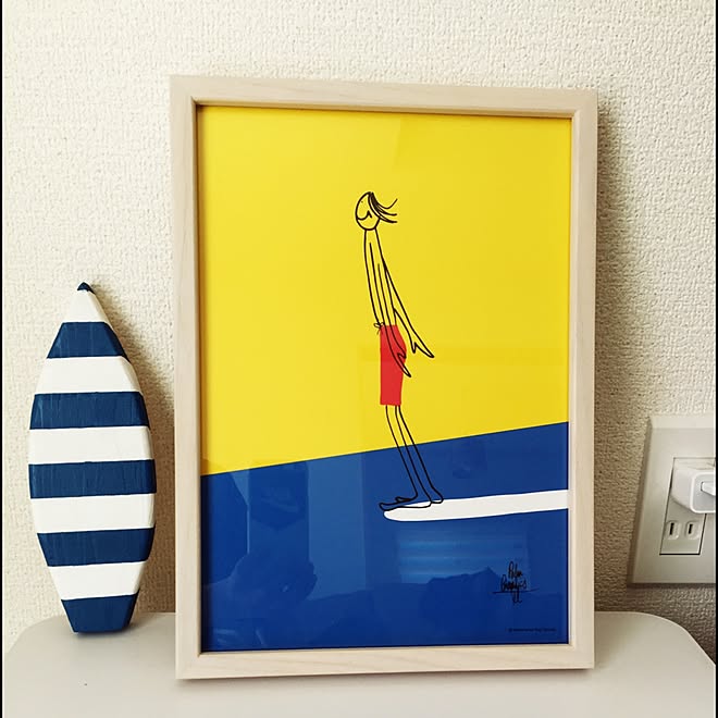 サーフアート第一人者の豊田弘治氏の絵画