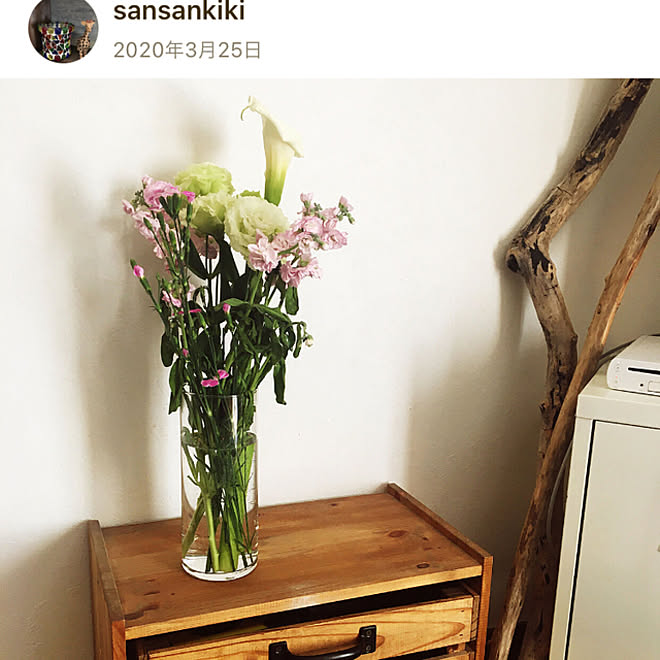 お花のある暮らし/ダイソー花瓶/ダイソー花瓶200円/インスタ→sansankiki1965/リミア→sansankiki...などのインテリア実例 - 2021-07-27 23:01:01