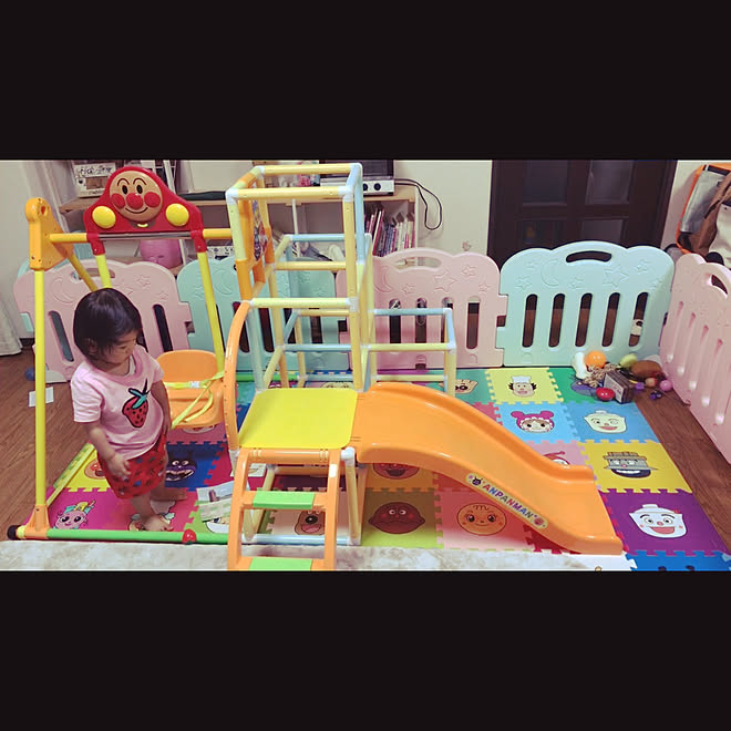 パズルマット/ジャングルジム/アンパンマン/2歳/あかちゃんのいる部屋