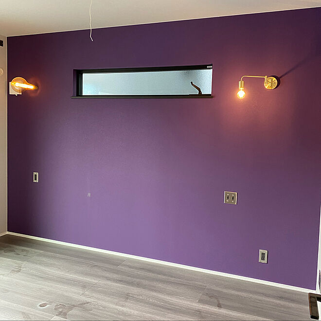 ベッドルーム/寝室/ライト/紫の壁/戸建...などのインテリア実例 - 2022-06-25 17:02:27