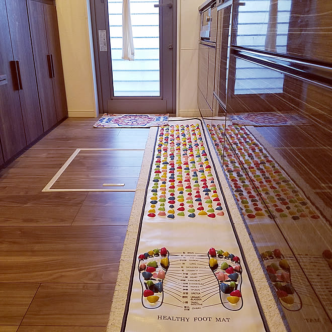 キッチン キッチンマット 足つぼマット 足裏 刺激 などのインテリア実例 19 07 11 22 07 45 Roomclip ルームクリップ
