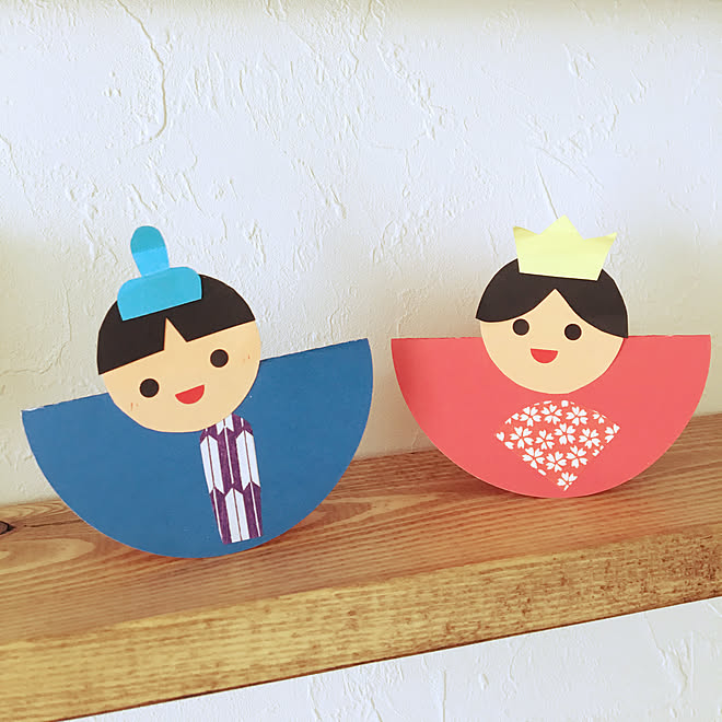 リビング 工作 ひな祭り ひな人形のインテリア実例 18 02 19 15 09 01 Roomclip ルームクリップ