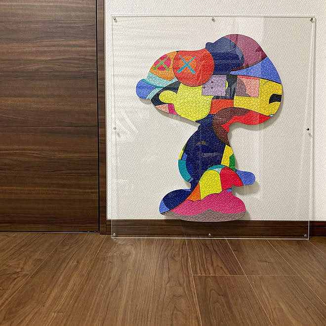 1000ピース/カウズ/KAWS × スヌーピー/パズル/シンプル...などのインテリア実例 - 2021-12-29 21:57:39