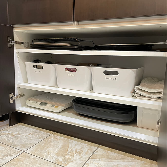 観音開き/ホットプレート収納/キッチン収納/カップボード収納/IKEA...などのインテリア実例 20220407 193826