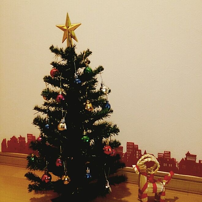 玄関/入り口/クリスマスツリー/IKEA/100均のインテリア実例 - 2013-11-07 10:42:28