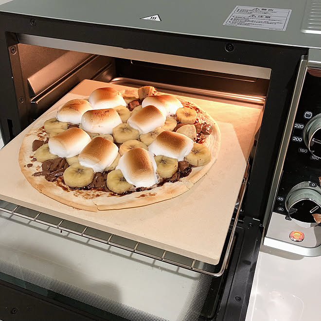 ピザストーン おしゃれ家電 デロンギ キッチン オーブントースター などのインテリア実例 21 04 28 12 46 56 Roomclip ルームクリップ