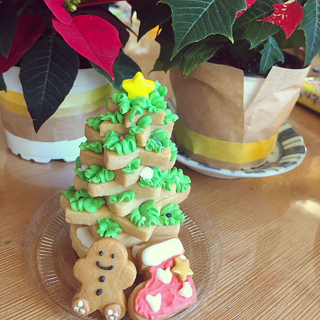 クリスマスツリー/アイシングクッキー/クリスマス/北欧/花のある暮らし...などのインテリア実例 - 2019-12-13 11:05:47