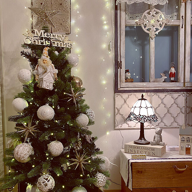 クリスマスツリー 120cm LED ニトリ ホワイトツリー　※箱付き