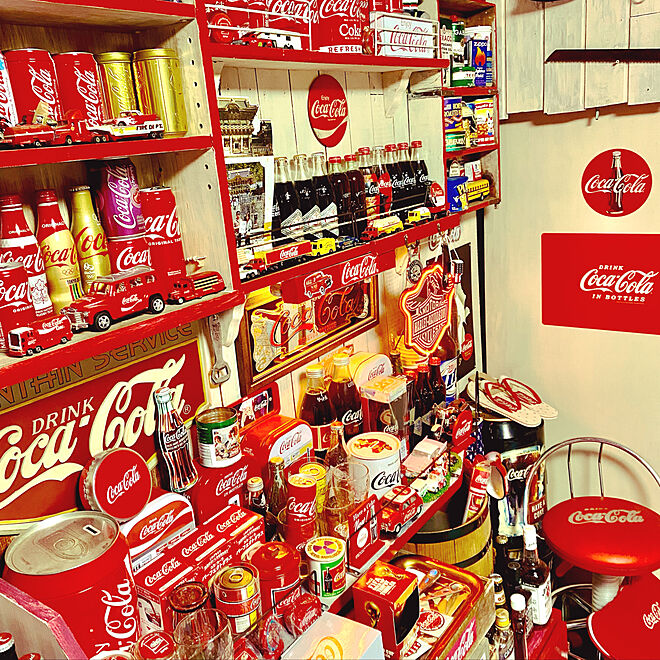俺の部屋/DAISOナチュラルベージュ/Coca Cola/ジャンク品/コカコーラ