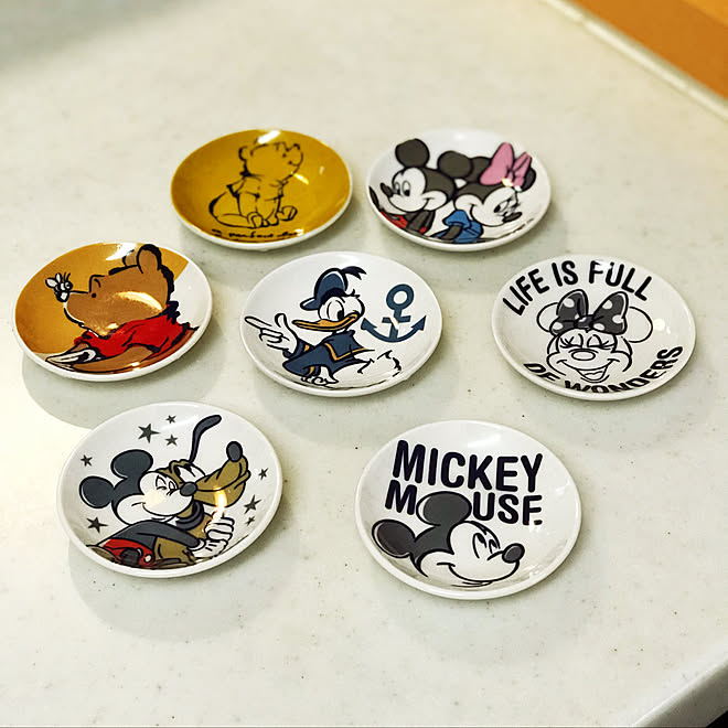 食器 小皿 セリア ディズニー 100均 などのインテリア実例 07 17 56 08 Roomclip ルームクリップ