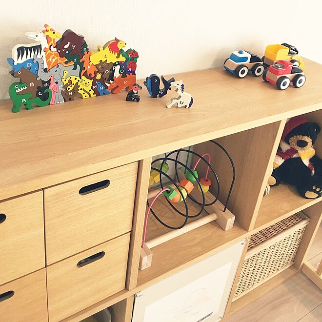棚/木のおもちゃ/スリランカ/こどもと暮らす。/IKEA...などのインテリア実例 - 2017-02-23 13:26:36