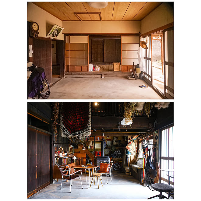 セルフリノベーション ビフォーアフター リノベ 農家の家 古民家 などのインテリア実例 07 13 52 06 Roomclip ルームクリップ
