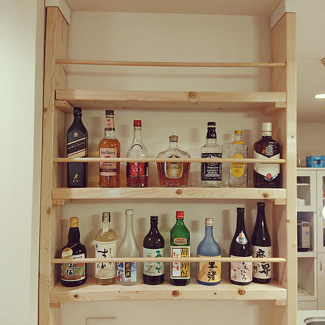 棚/わたしのハンドメイド 秋/リカーキャビネット/皆さんいつもありがとう♡/趣味...などのインテリア実例 20201117 14