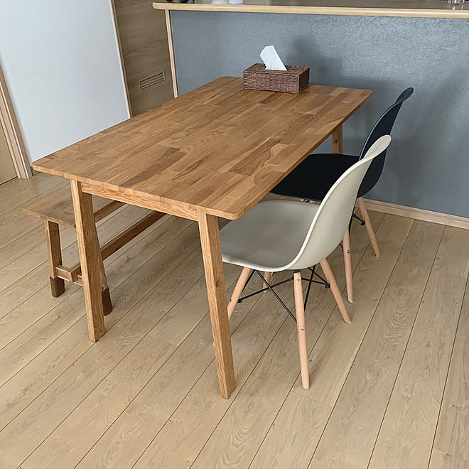 シェルチェア/ダイニングテーブル/RCの出会いに感謝♡/普通の家