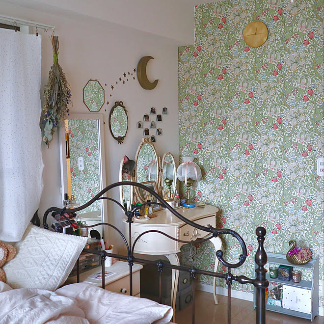 ひとり暮らし フレンチ Mt Casa Diy女子 ウィリアムモリス などのインテリア実例 19 03 11 18 35 02 Roomclip ルームクリップ